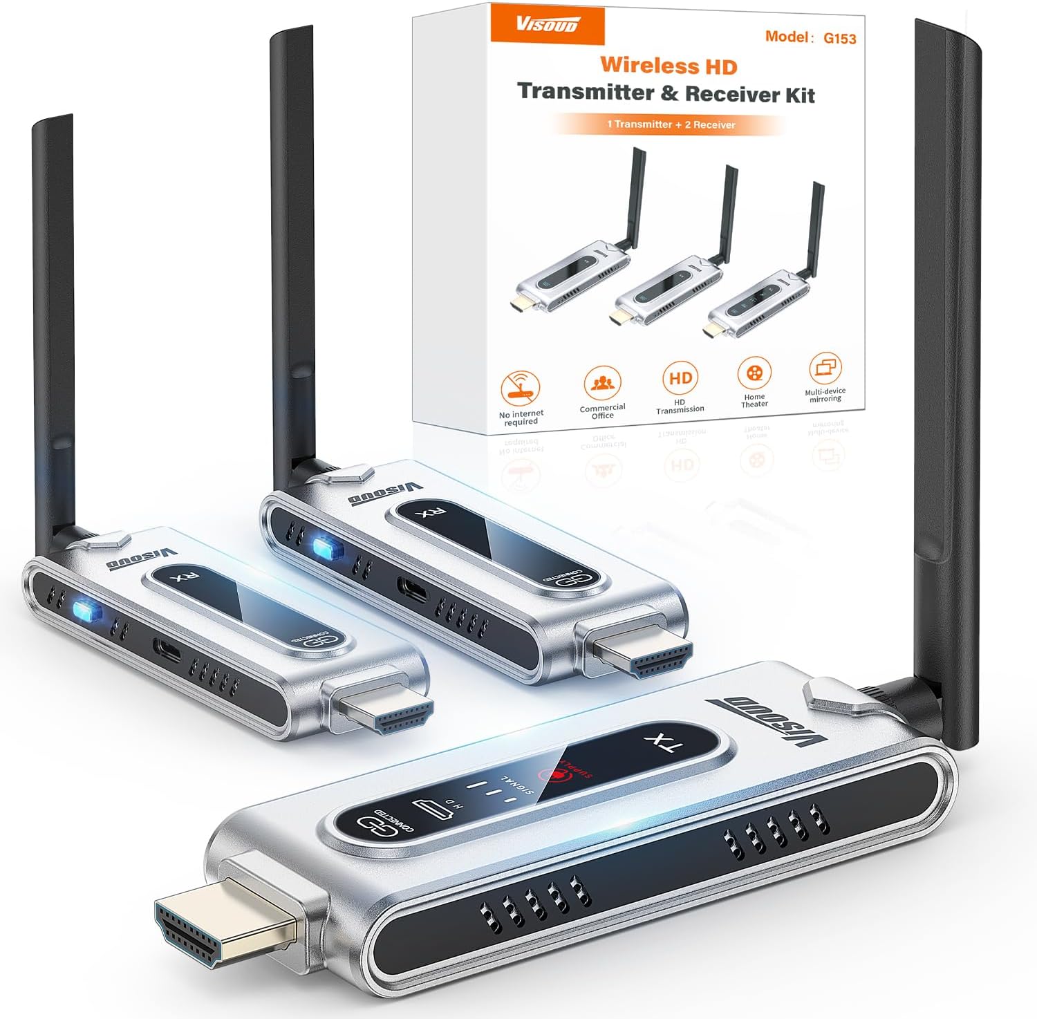 Vtx Video Transmitter - جهاز إرسال HDMI لاسلكي مع جهازي