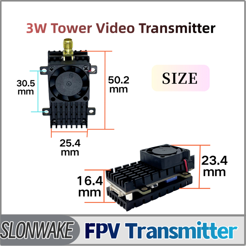 Receiver Rc Drone - SLONWAKE 5.8G 3000mW محاكاة VTX FPV