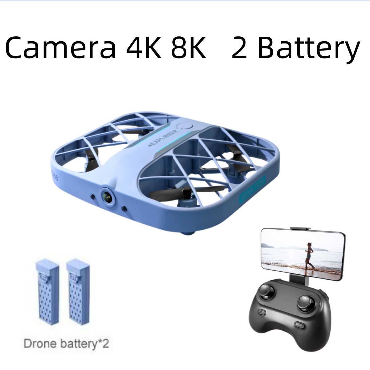 Drone Rc Land - طائرة JJRC H107 FPV RC بدون