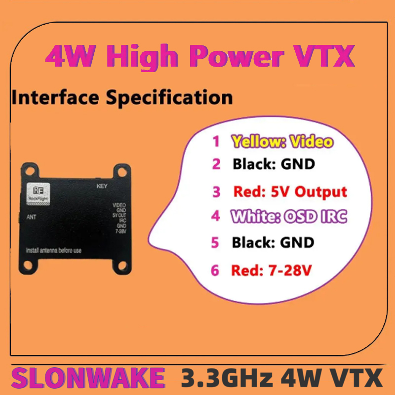 جهاز إرسال فيديو SLONWAKE FPV  - مراجعة Receiver Rc Drone وسعره