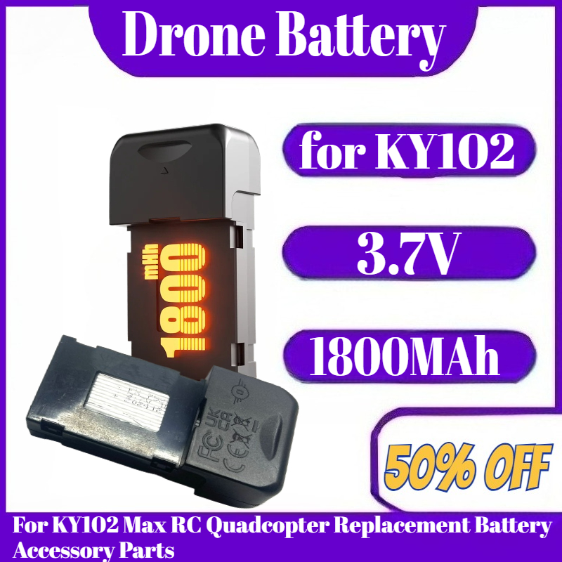 3.7 فولت 1800 مللي أمبير بطاري - مراجعة Drone Ky102 Rc وسعره