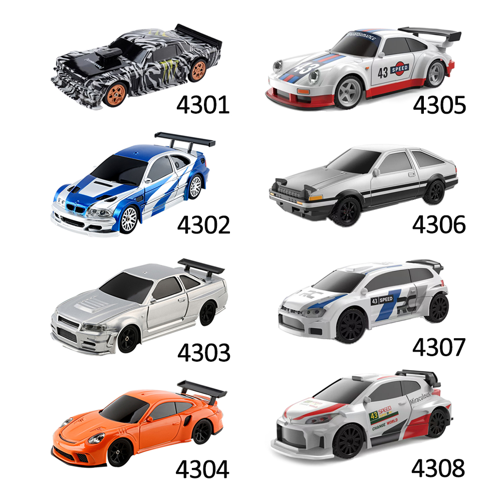 ترقية الدوران 1/43 RC الانجراف - مراجعة Rc Drift Car Kit وسعره