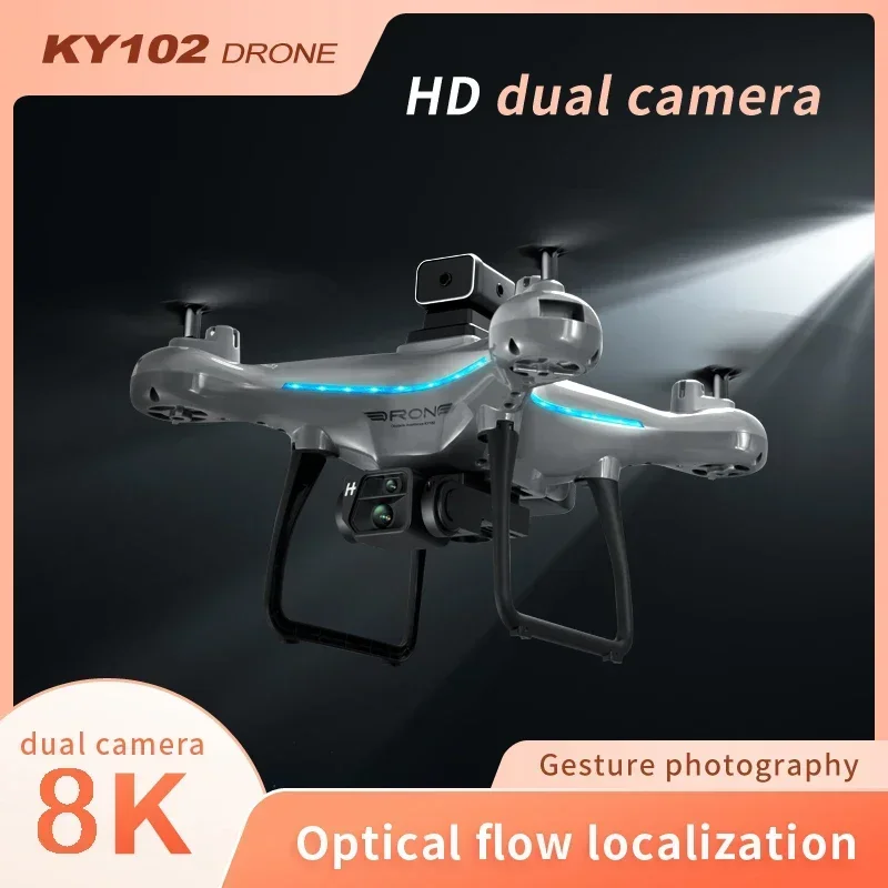 طائرة KY102 بدون طيار 8K احترا - مراجعة Drone Ky102 Rc وسعره