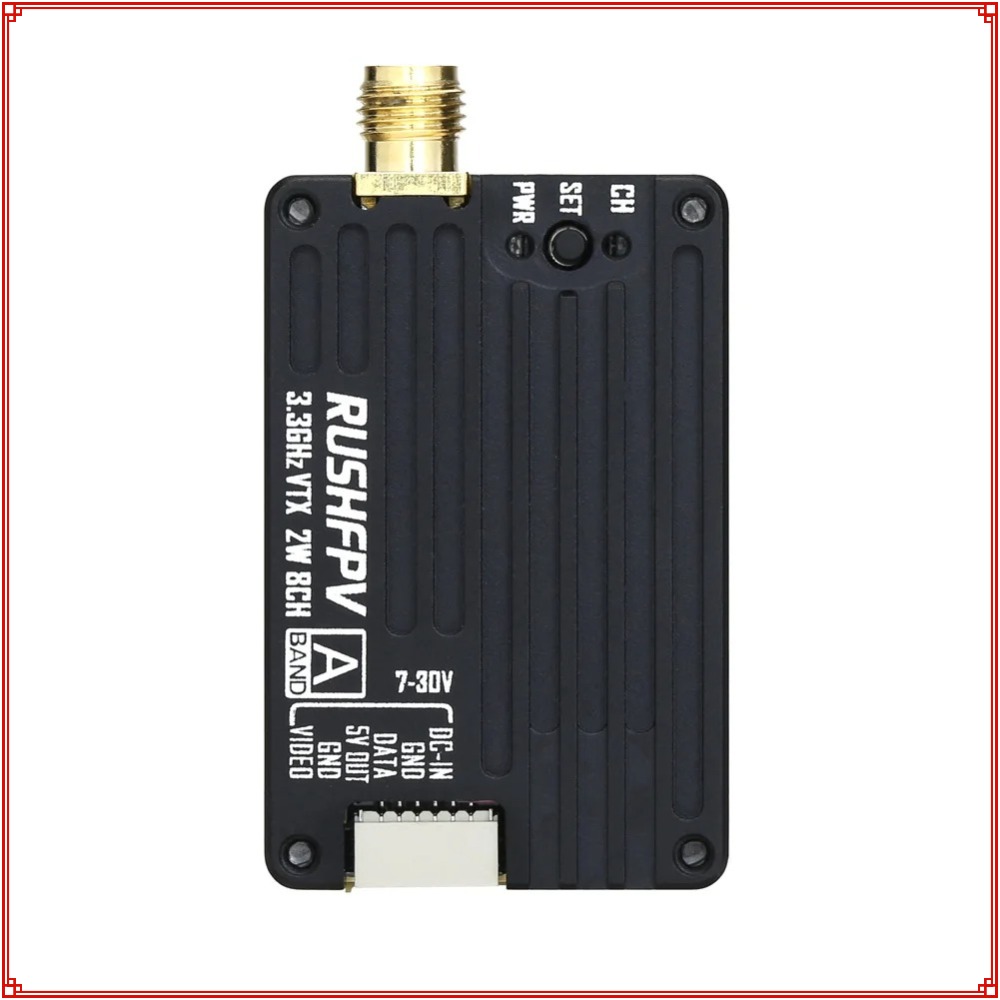 جهاز إرسال RUSHFPV 3.3G 2W VTX - مراجعة Receiver Rc Drone وسعره