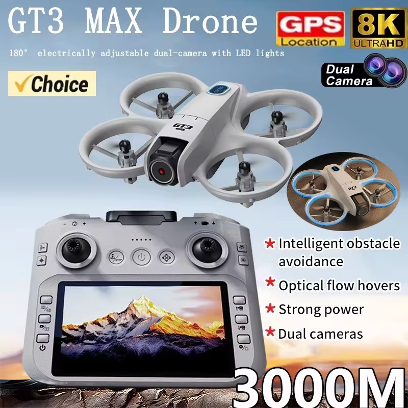 طائرة بدون طيار GT3Max HD 8K ل - مراجعة Drone Rc Land وسعره
