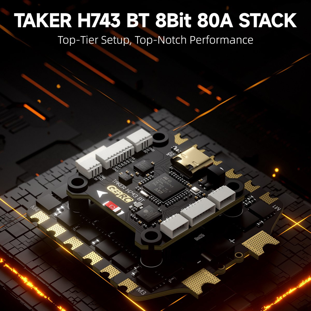 GEPRC TAKER H743 BT 8Bit 80A S - مراجعة Drone Tech Rc وسعره