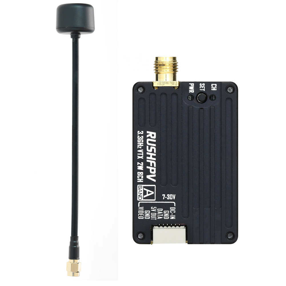جهاز إرسال RUSHFPV 3.3G 2W VTX - مراجعة Receiver Rc Drone وسعره