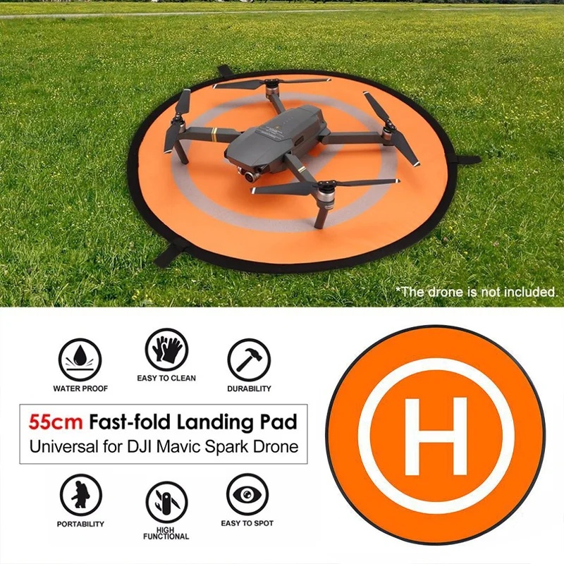 منصة هبوط قابلة للطي 55 سم للط - مراجعة Drone Rc Land وسعره