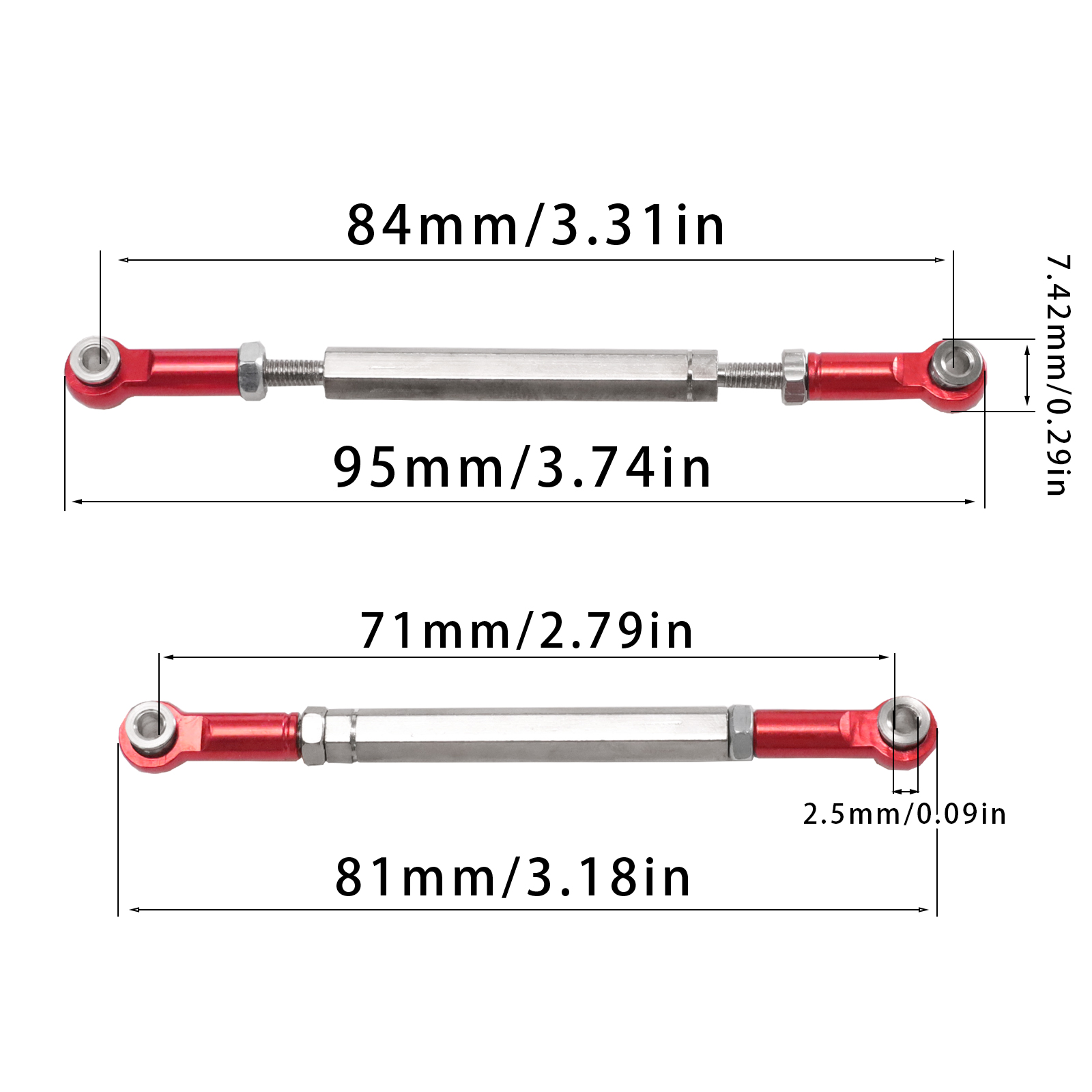 طقم تعديل التعليق MN128 بمقياس - مراجعة Rc Suspension Arm وسعره
