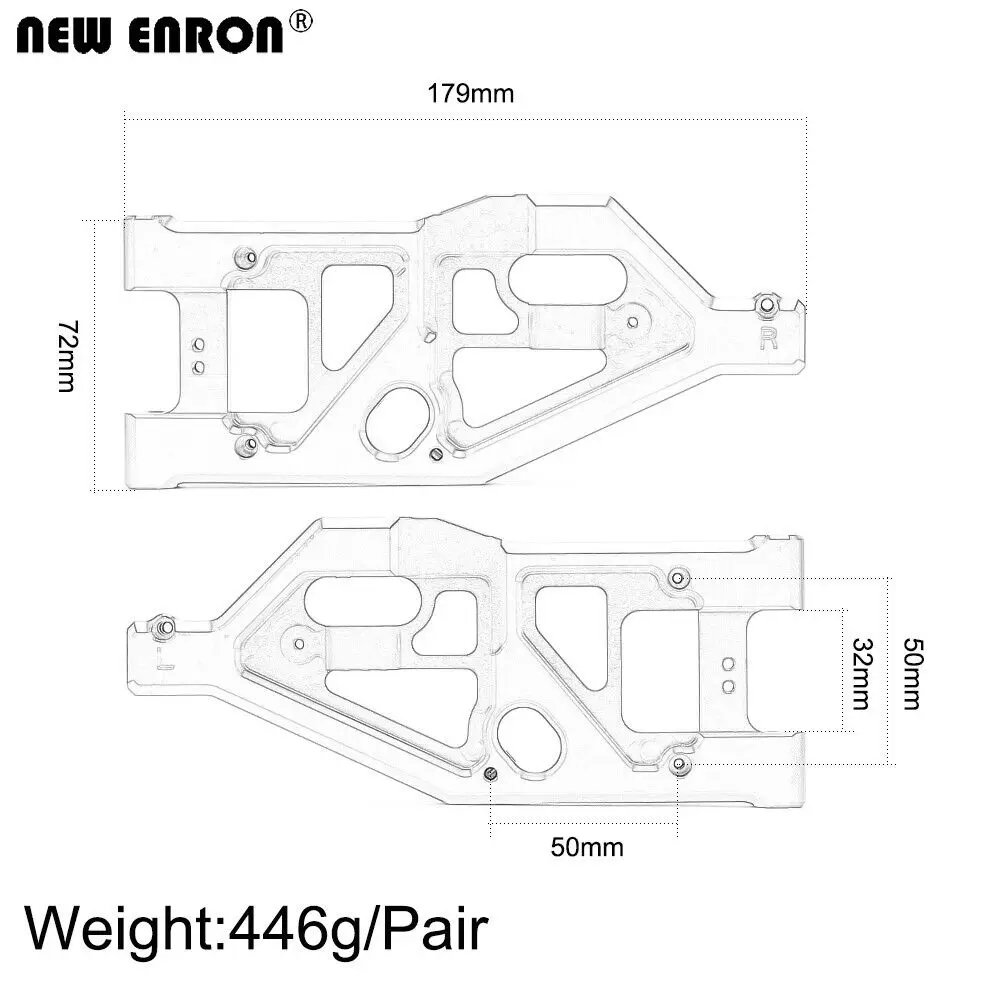 جديد ENRON الألومنيوم 6061 أذر - مراجعة Rc Suspension Arm وسعره