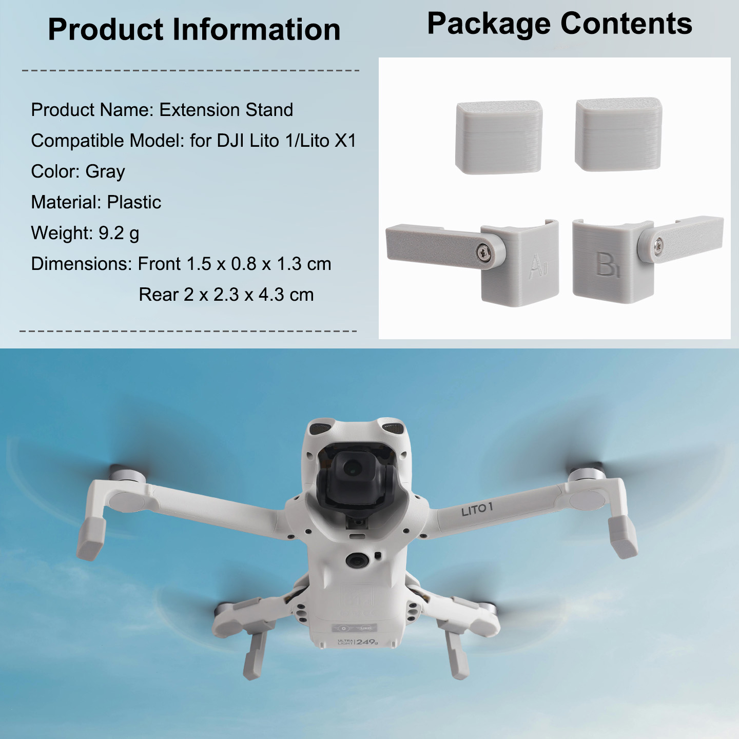 موسع أرجل الهبوط لطائرة DJI LI - مراجعة Drone Dji Rc N1 وسعره