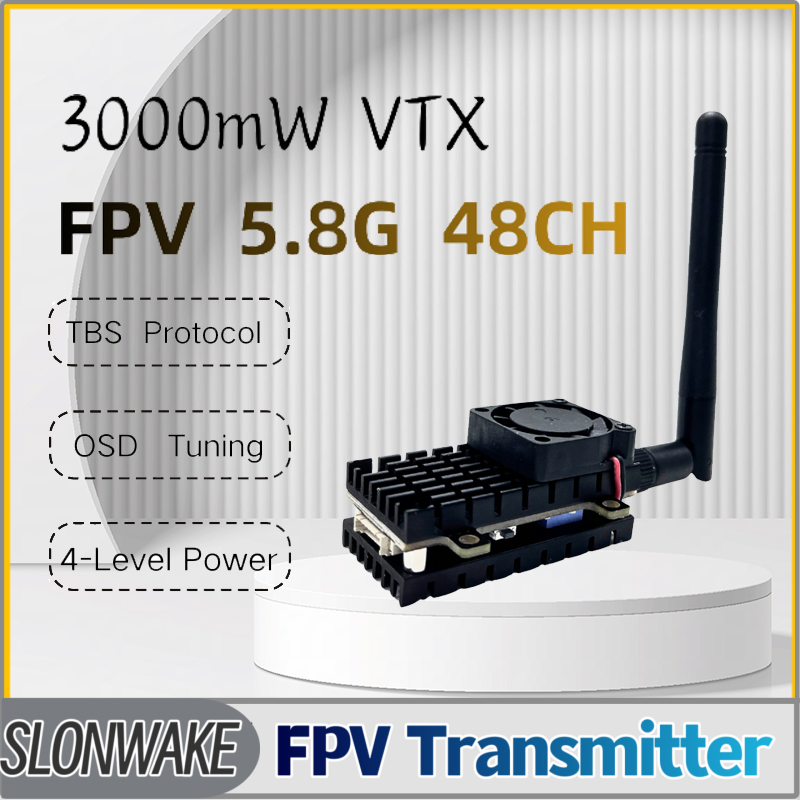 SLONWAKE 5.8G 3000mW محاكاة VT - مراجعة Receiver Rc Drone وسعره