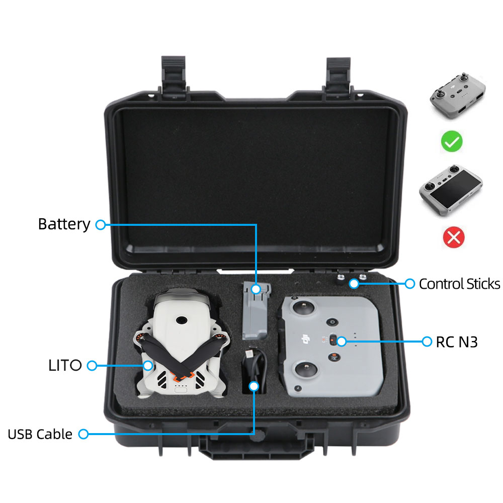 حقيبة حمل محمولة لـ DJI Lito 1 - مراجعة Drone Dji Rc N1 وسعره