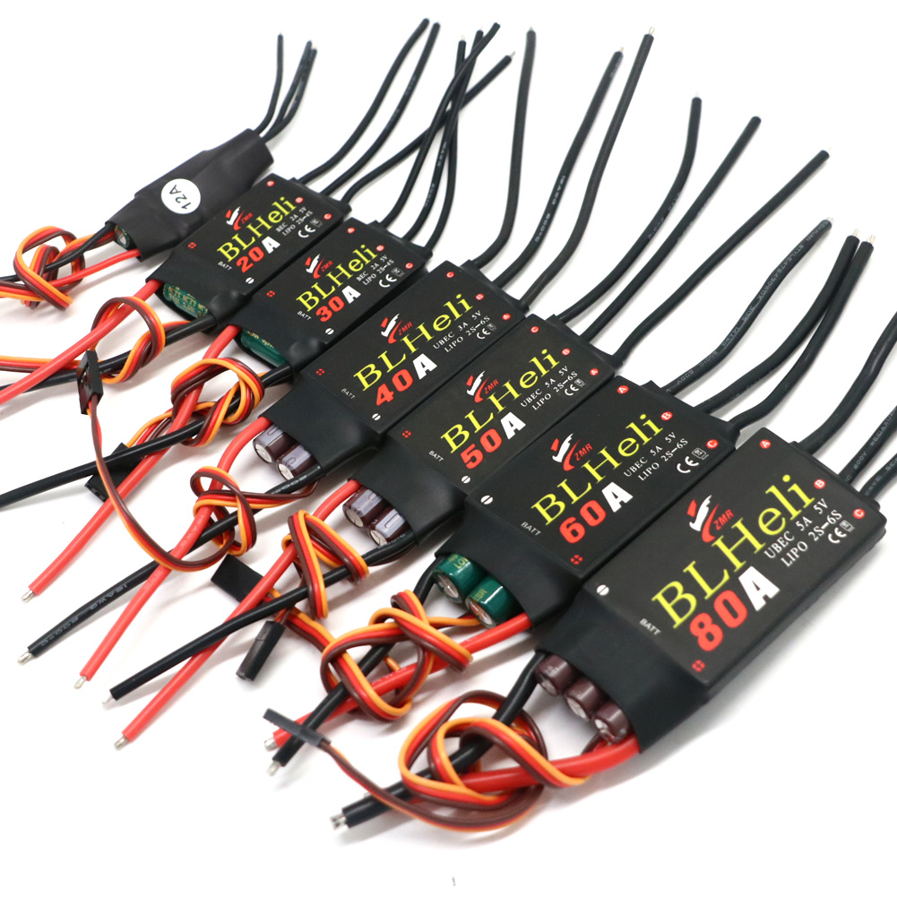 BLHeli فرش ESC 80A 12A 20A 30A - مراجعة Drone Tech Rc وسعره